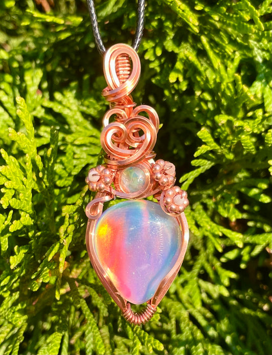 Aurora Opal Pendant