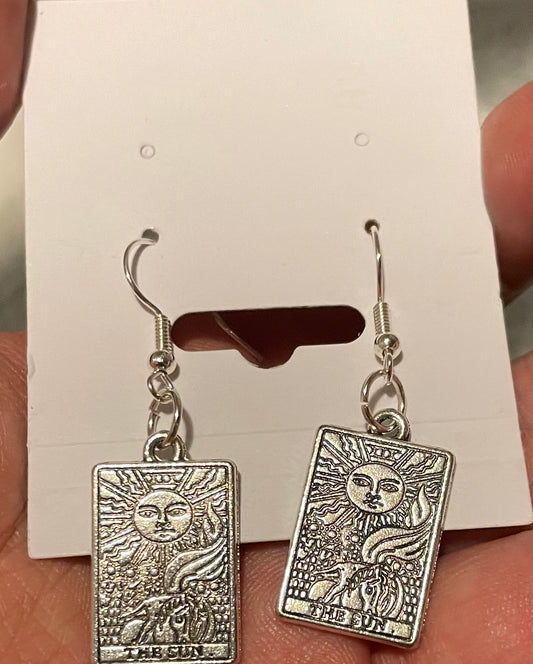 The Sun card earrings